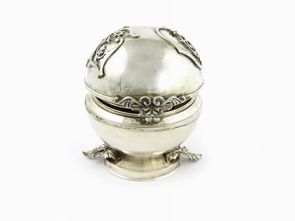 A Silver Inkwell