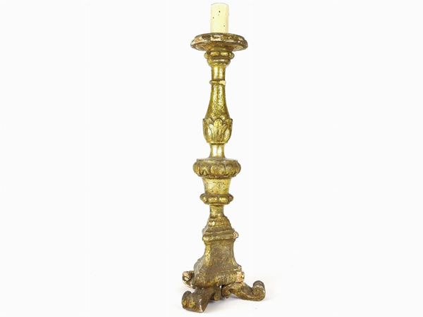 A Giltwood Pricket