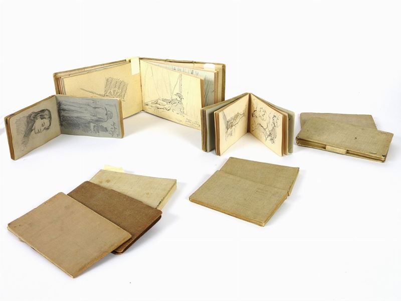 Domenico Trentacoste - Raccolta di Dieci Taccuini, Seconda Metà del XIX/prima Metà del XX Secolo