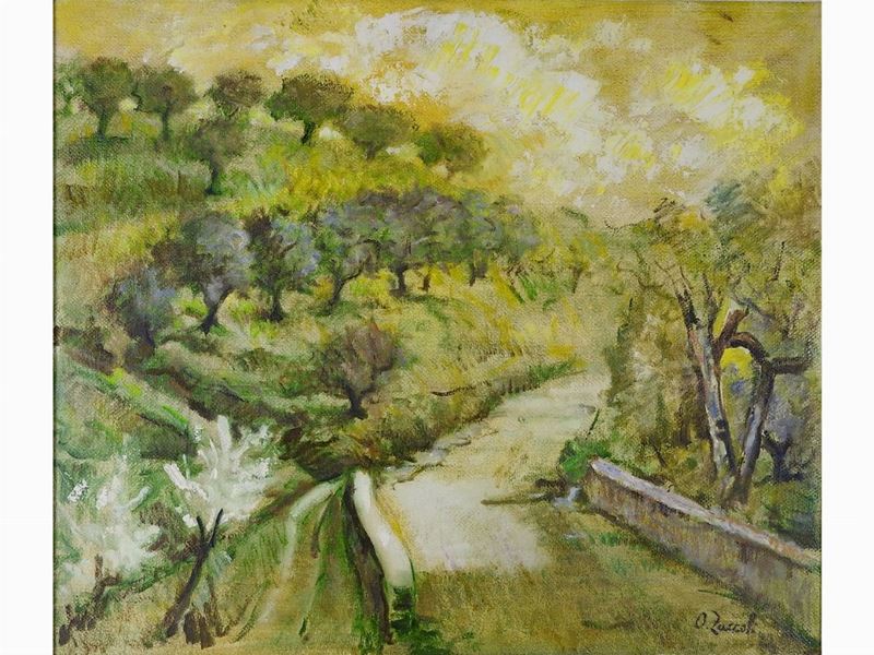 Oreste Zuccoli - Paesaggio Autunnale