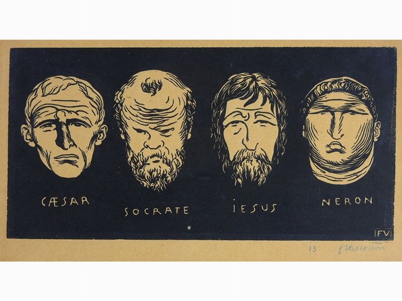 fèLIX Vallotton - Caesar, Socrate, Jesus, Neron 1892
