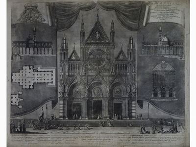 Facciata del Duomo di Siena 1778