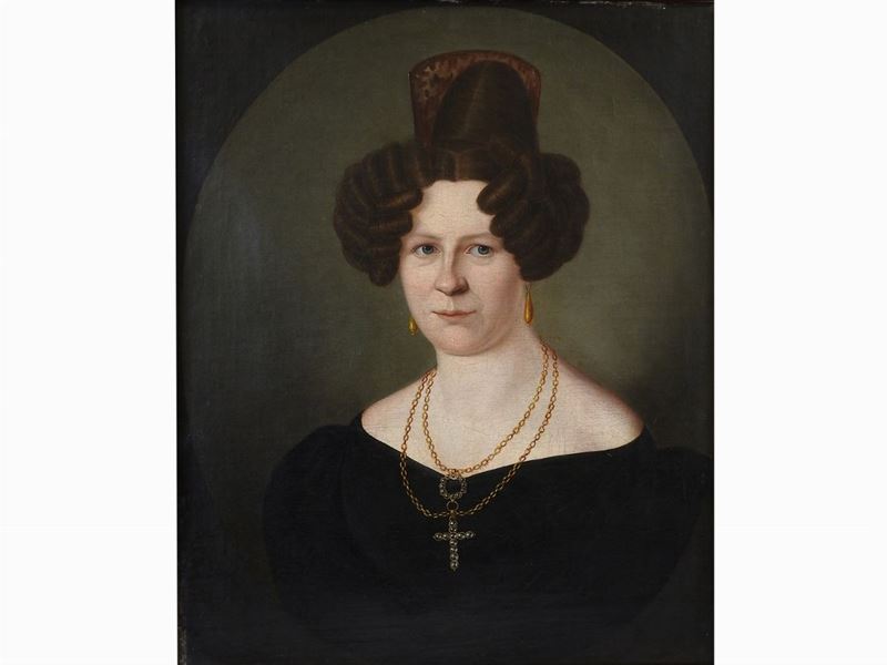 Scuola Lombardo-veneta Dell'inizio del XIX Secolo - Ritratto di Dama