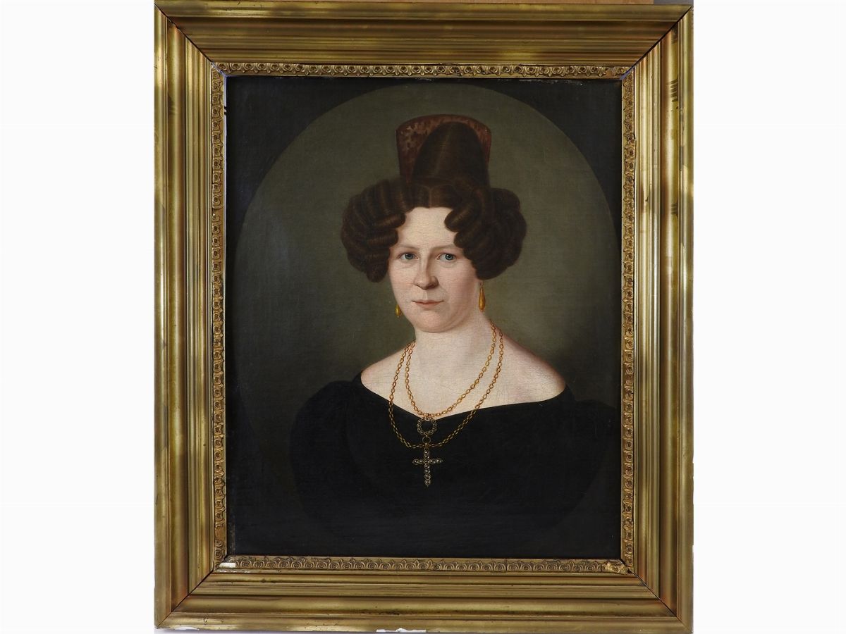 Scuola Lombardo-veneta Dell'inizio del XIX Secolo - Ritratto di Dama