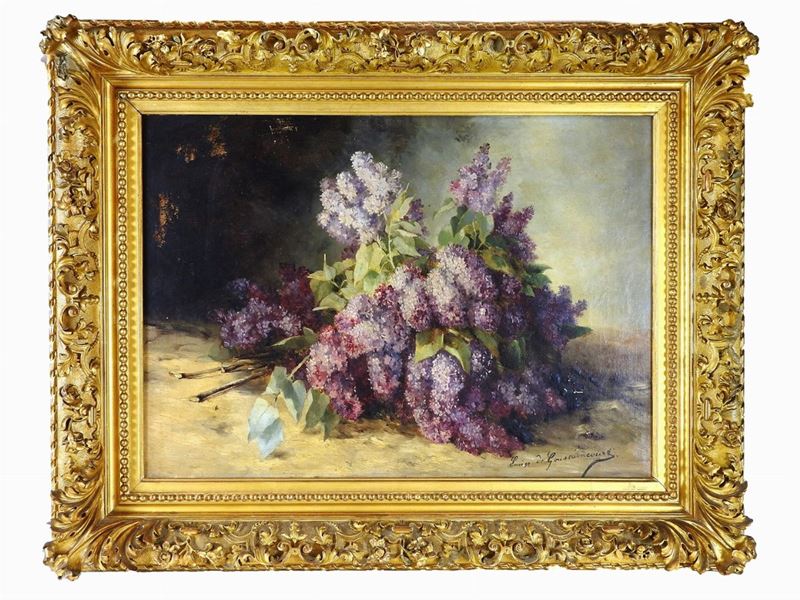 Louise De Goussaincourt De Gauvain - Natura Morta con Fiori