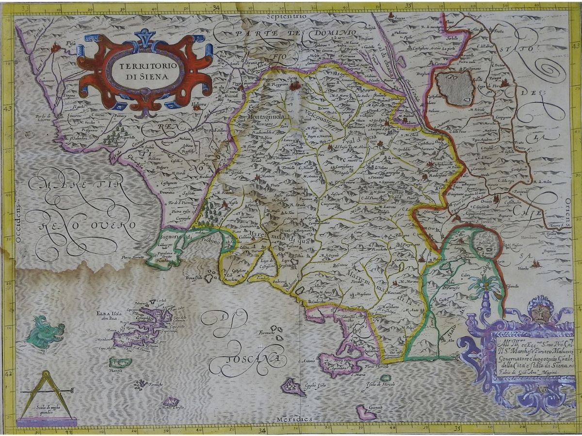 Giovanni Antonio Magini - Territorio Perugino, Dominio Fiorentino, Territorio di Siena