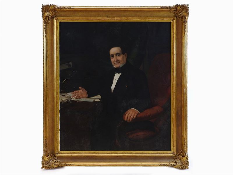 Scuola Francese della Fine del XIX Secolo - Ritratto del Conte Alexandre Florian Joseph Colonna W...