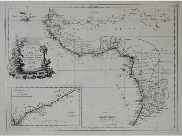 P. Santini - Carte de la Guinée 1779