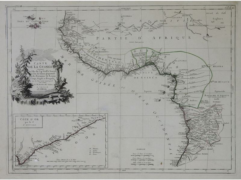 P. Santini - Carte De la Guinée 1779