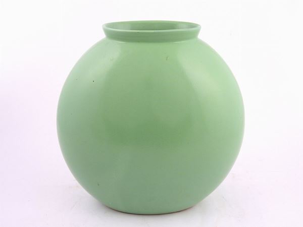 Guido Andlovitz : A Glazed Pottery Vase Model '1316' S.C.I. Laveno  ((1900-1971))  - Auction Furniture and Paintings from a House in Val d'Elsa / A Collection of Modern and Contemporary Art - Lots 304-590 - II - Maison Bibelot - Casa d'Aste Firenze - Milano