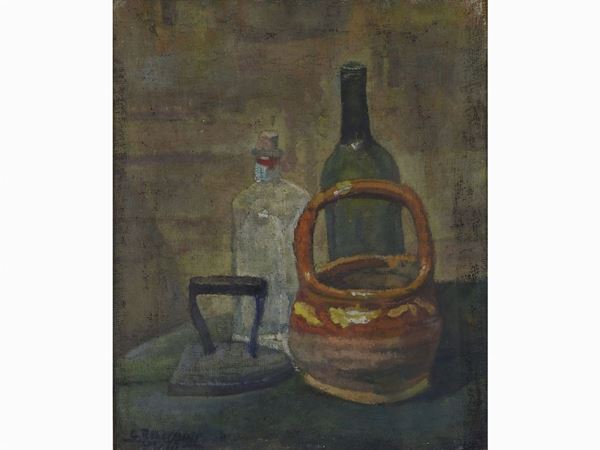 Guido Borgianni : Still Life 1937  ((1915-2011))  - Auction Furniture and Paintings from a House in Val d'Elsa / A Collection of Modern and Contemporary Art - Lots 304-590 - II - Maison Bibelot - Casa d'Aste Firenze - Milano