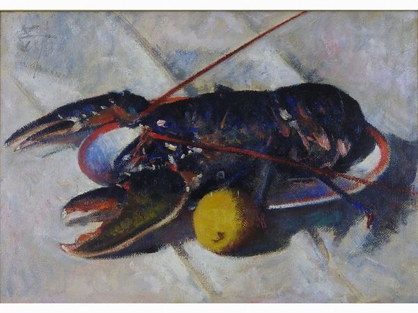 Corrado Michelozzi - Still Life with Lobster