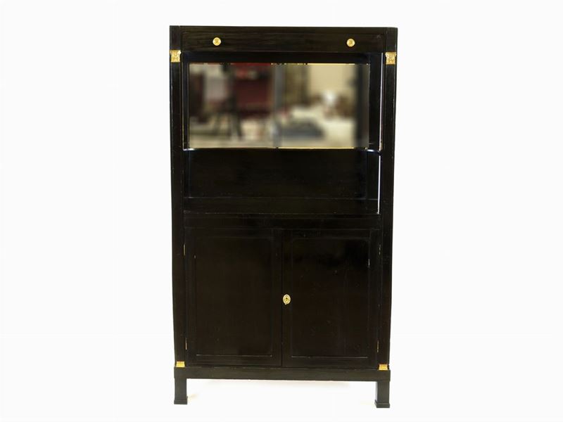 Credenza Étagère in Legno Ebanizzato