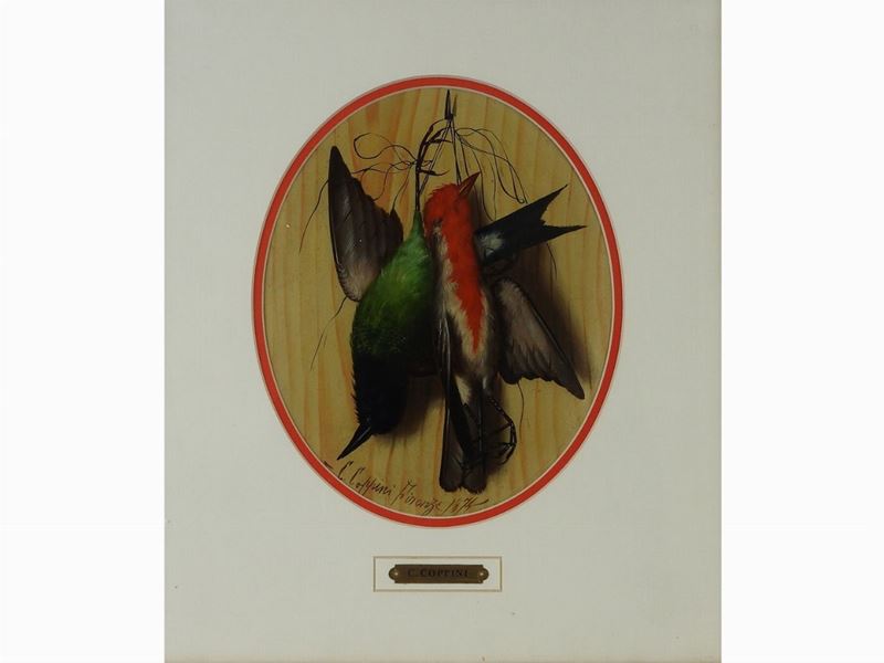 Carlo Coppini - Natura Morta con Cacciagione 1874