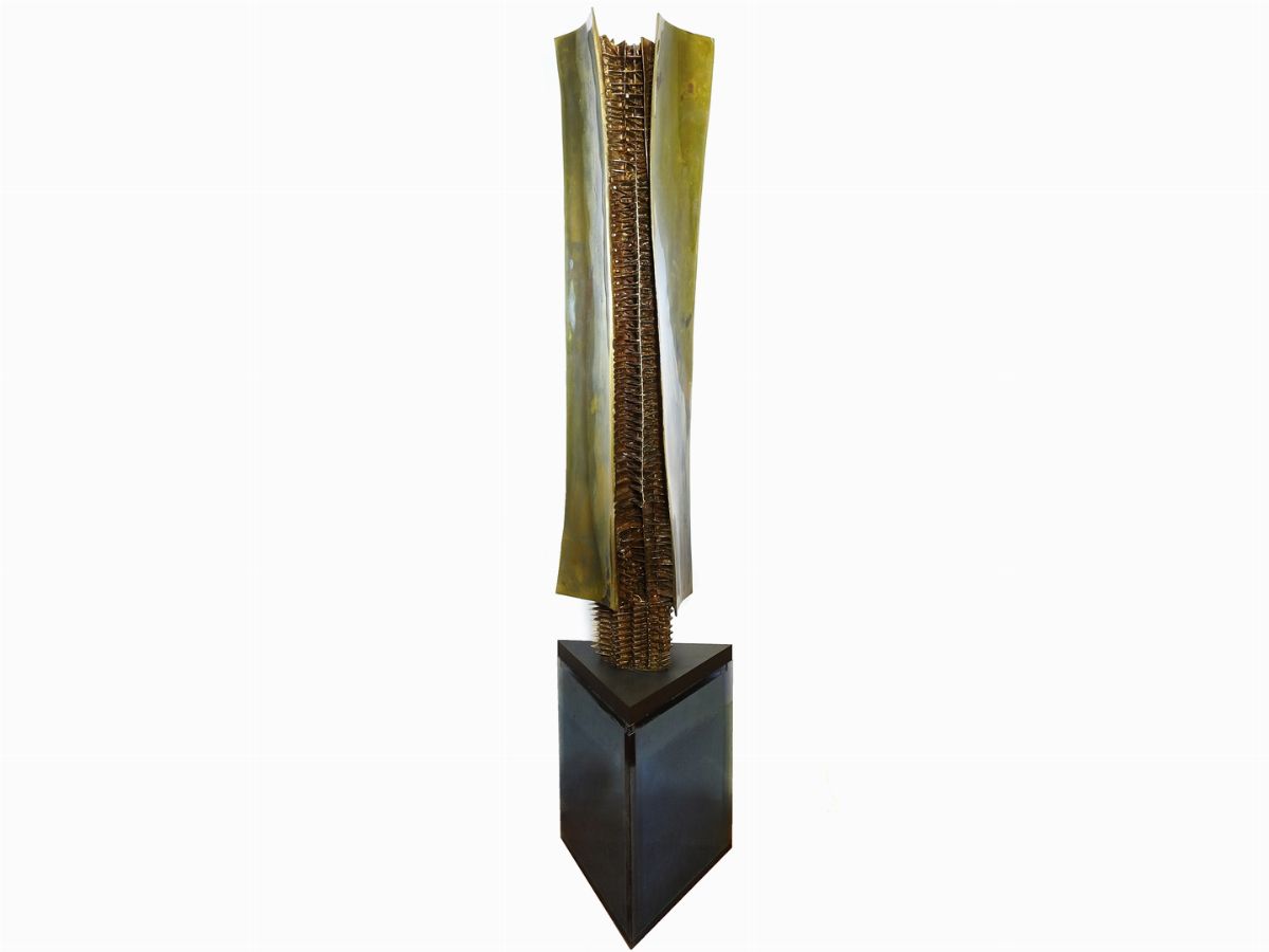 Arnaldo Pomodoro - Colonna a Grandi Fogli (per Mondadori) 1972