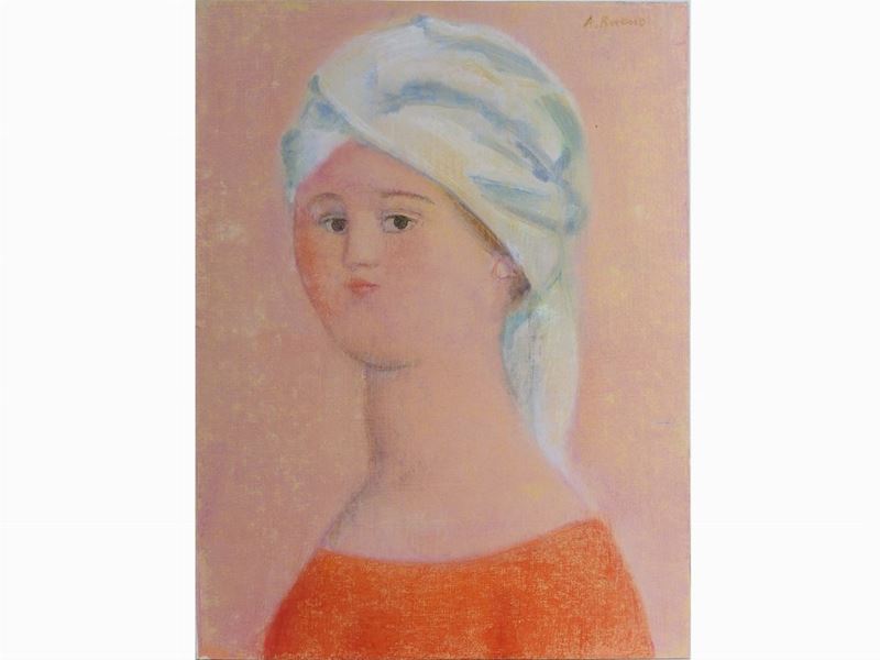 Antonio Bueno - Ragazza con Turbante Anni Ottanta