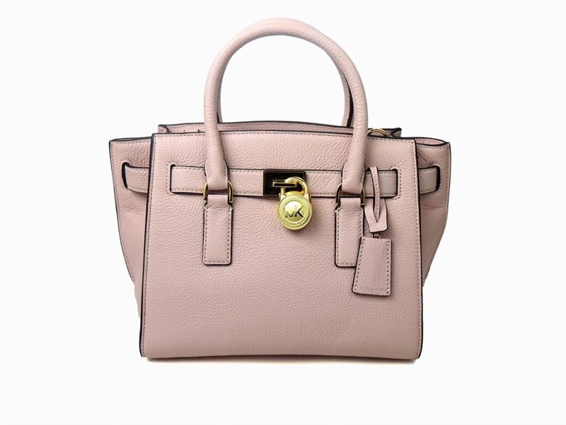 Borsa a Mano in Pelle Rosa, Michael Kors