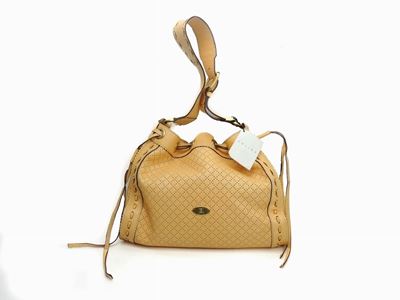 Borsa a Spalla in Pelle Color Crema, Celine