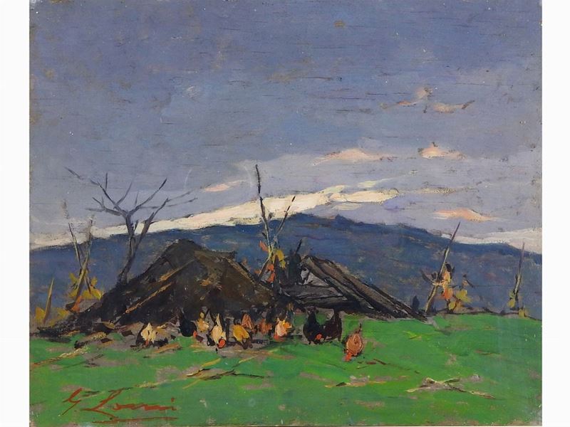 Giovanni Lomi - Paesaggio Campestre