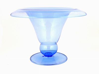 Vaso in Vetro Soffiato Celeste