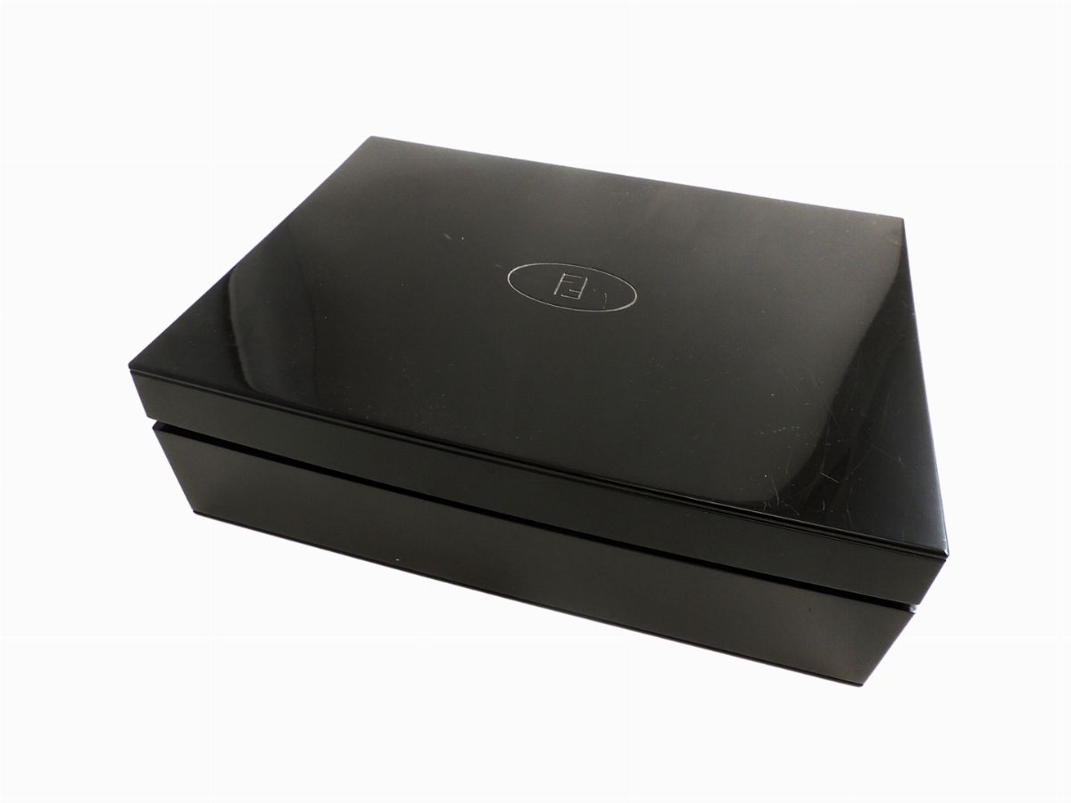 Scatola da Gioco in Perspex Nero, Fendi