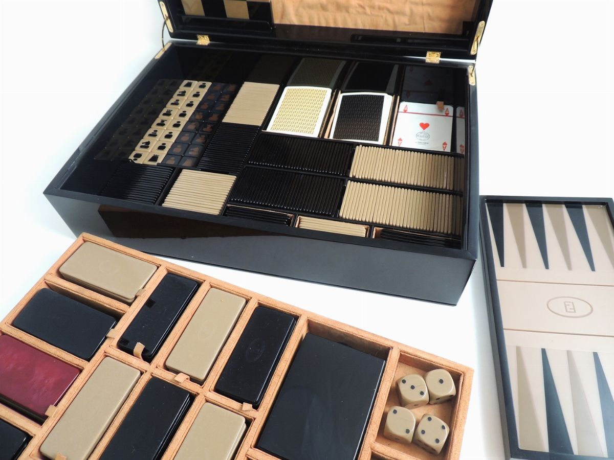 Scatola da Gioco in Perspex Nero, Fendi
