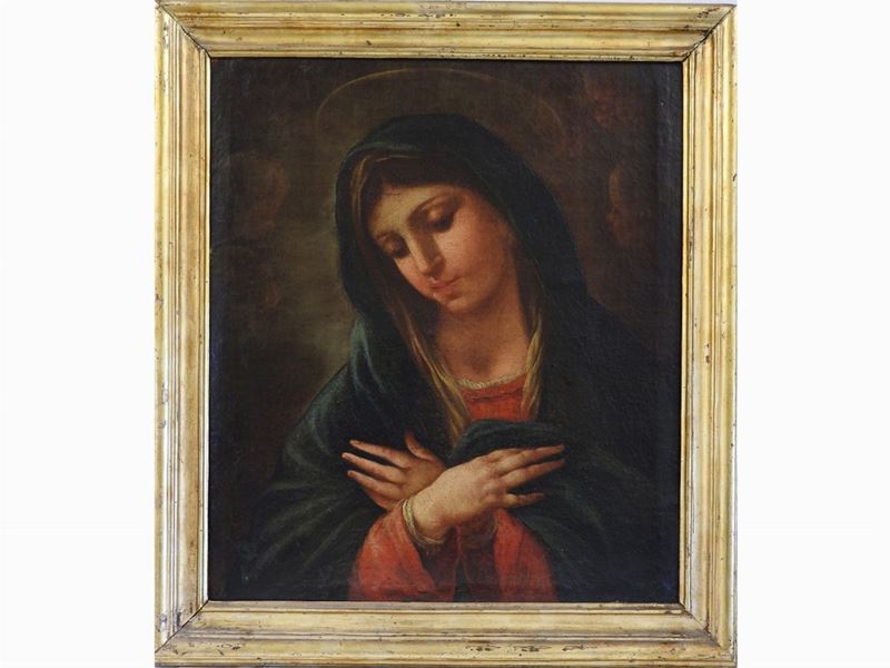 Scuola Emiliana del XVIII Secolo - Vergine in Adorazione