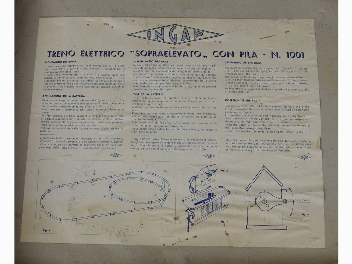 Ingap, Treno con Motore Elettrico N.1001