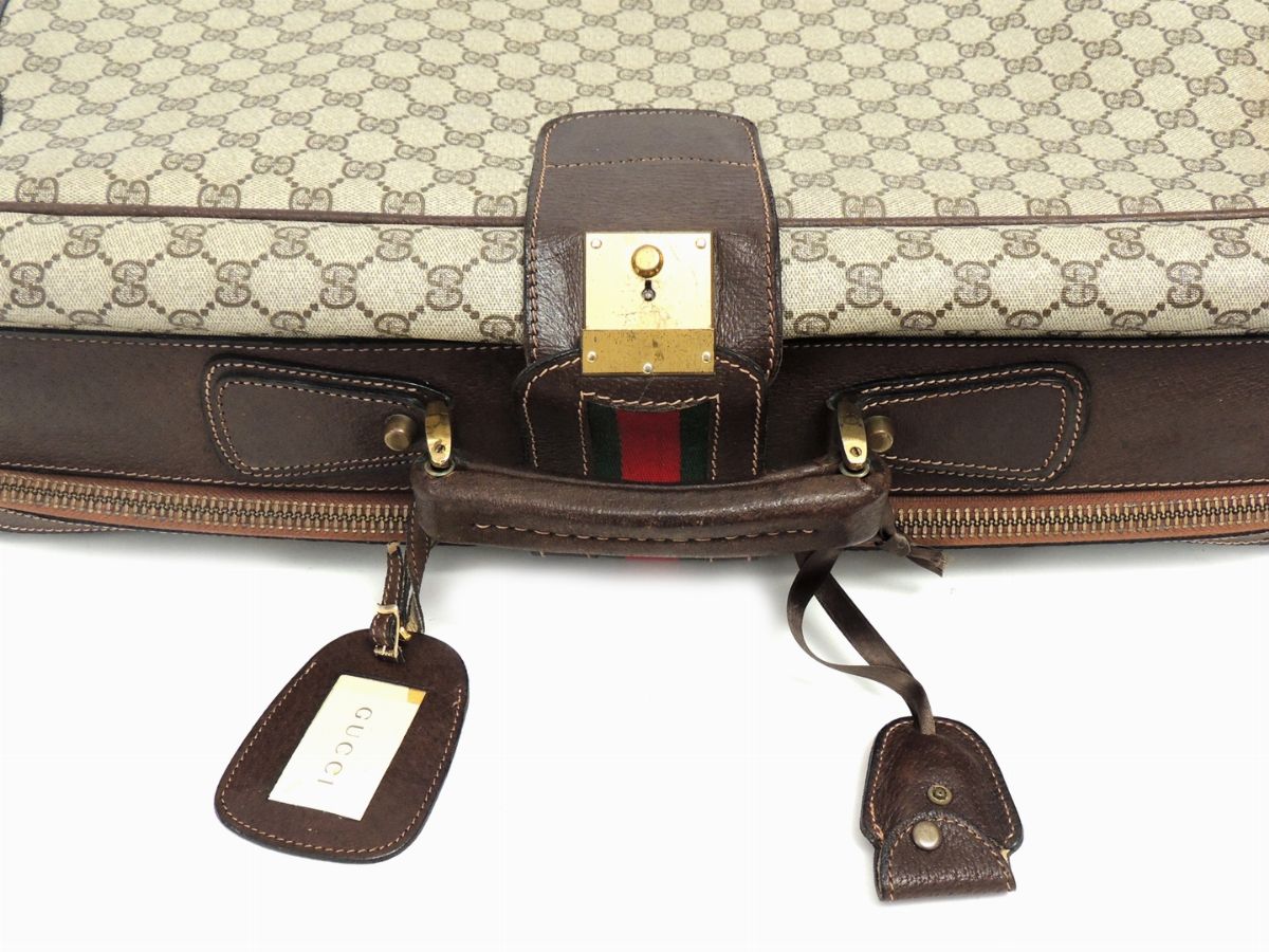 Valigia Rigida in Tela Monogram, Gucci