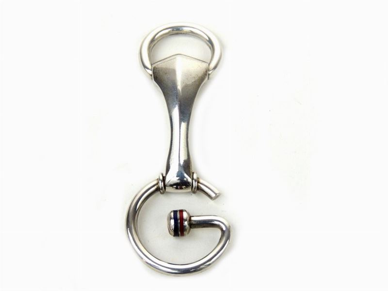 Portachiavi in Argento e Smalti, Gucci