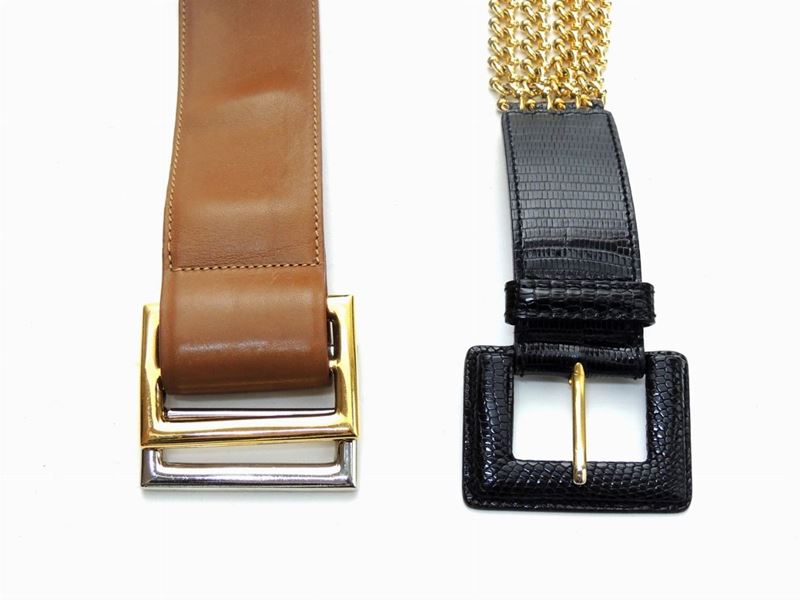Due Cinture in Pelle, Gucci