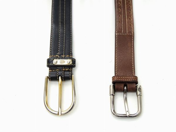 Two Man Leather Belts, Gucci