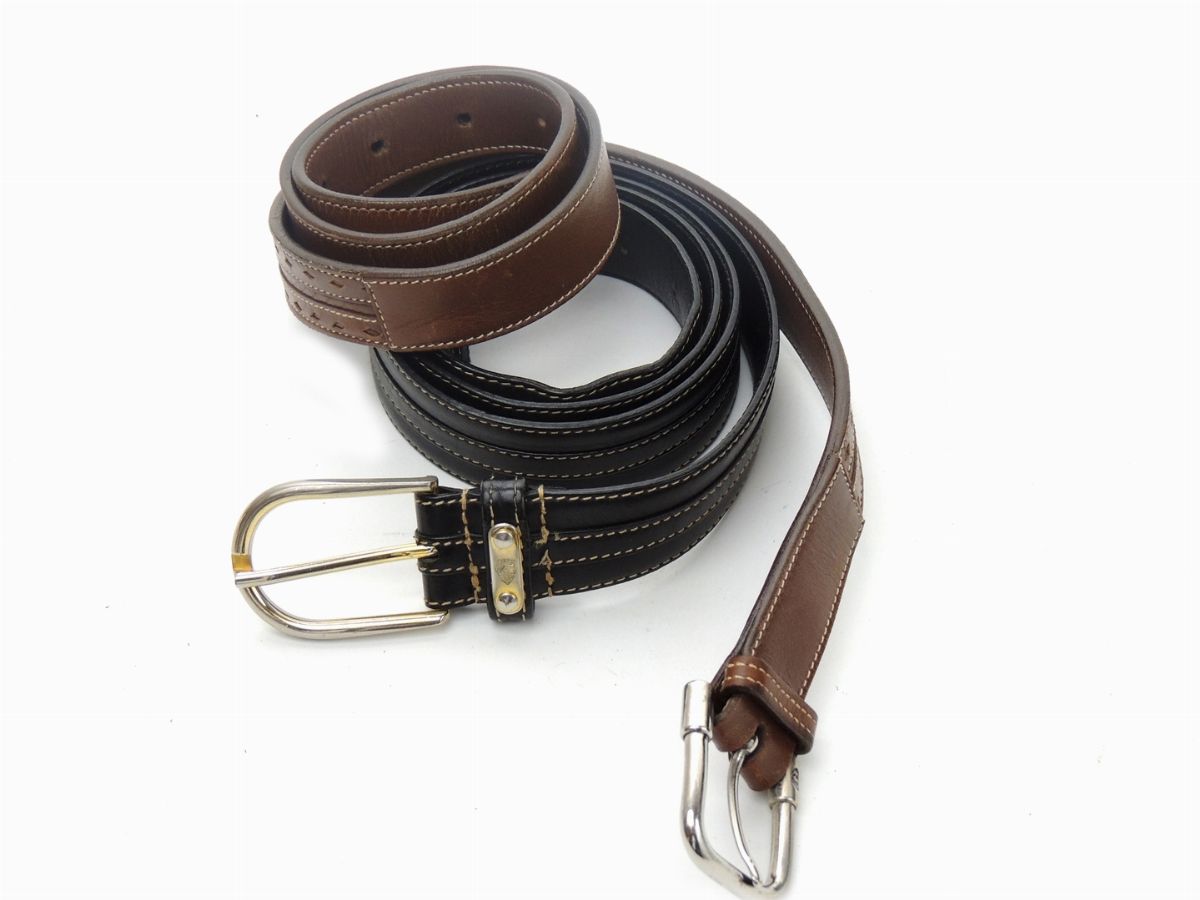 Due Cinture da Uomo in Pelle, Gucci