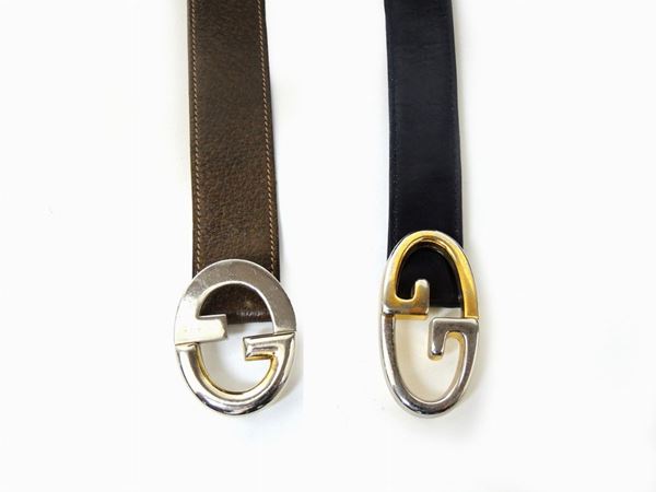Two Leather Belts, Gucci