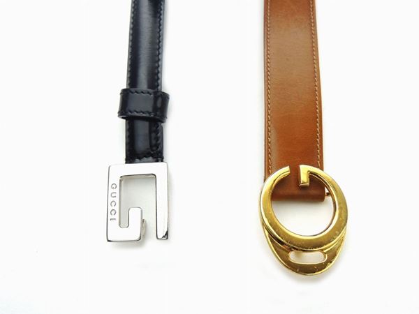 Two Leather Belts, Gucci