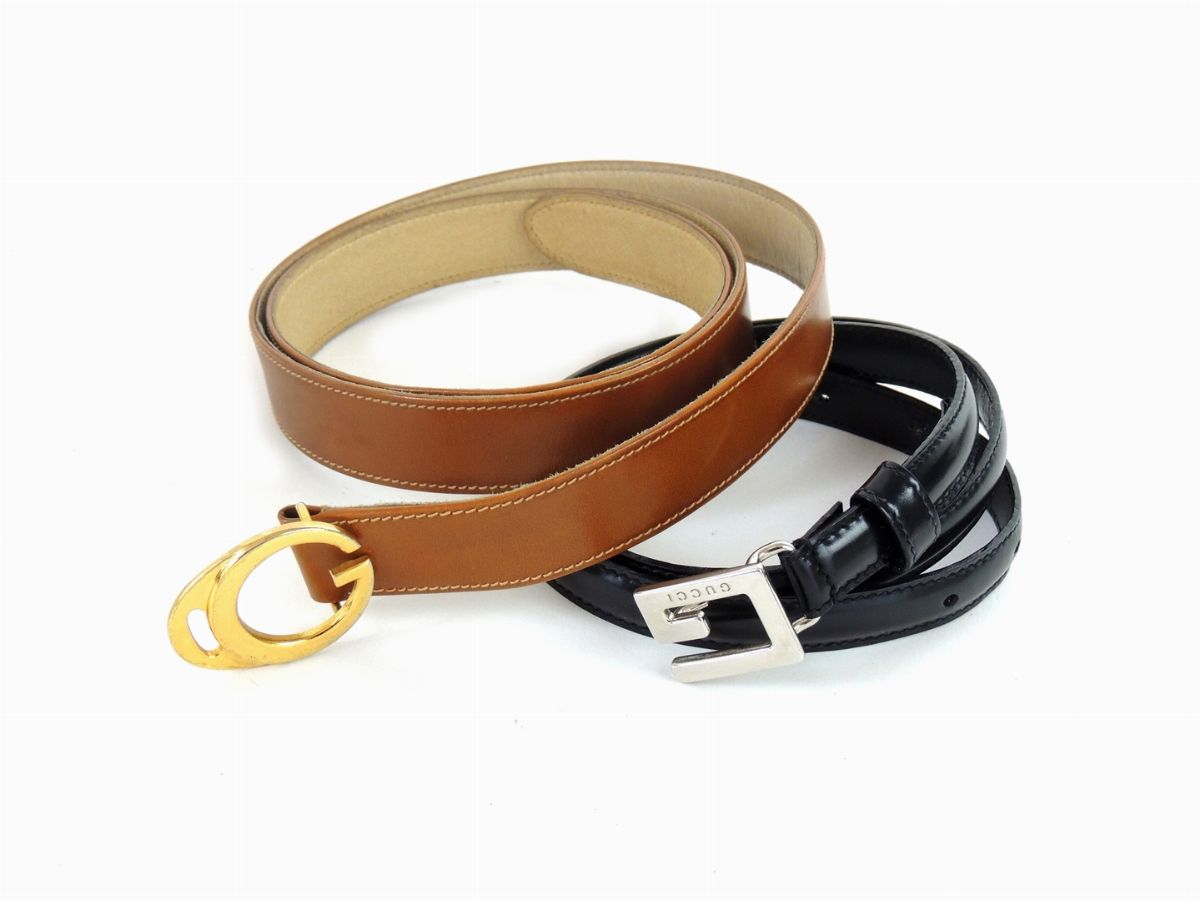 Due Cinture in Pelle, Gucci