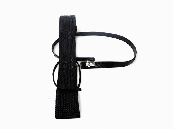 Two Black Leather Belt, Gucci