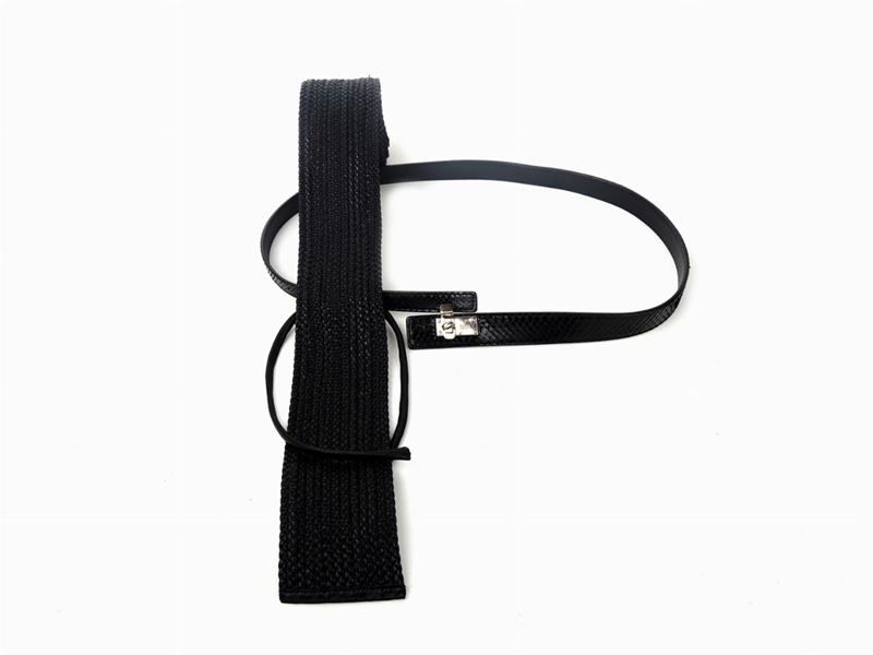 Due Cinture in Pelle Nera, Gucci