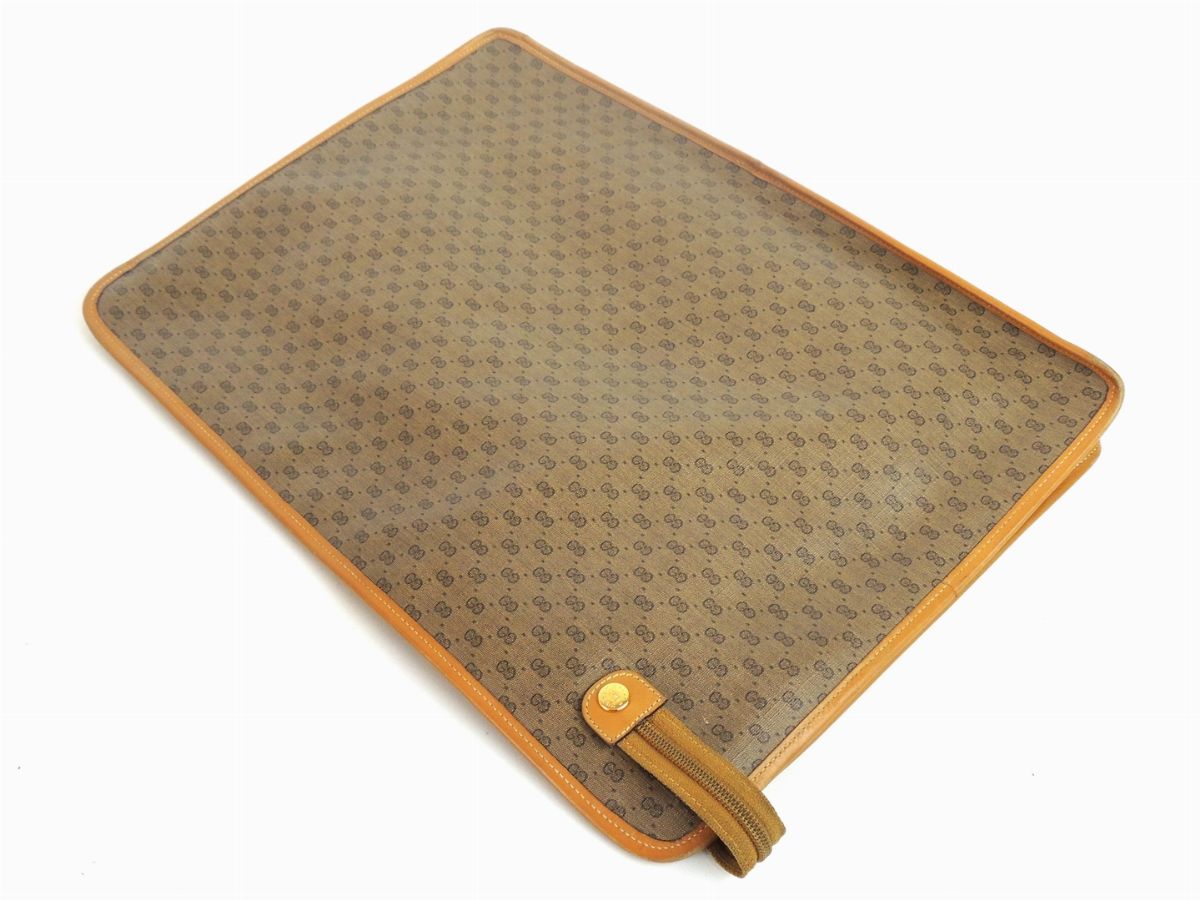 Porta Documenti in Tela Monogram, Gucci