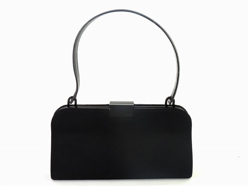 Borsa a Mano in Tessuto Nero, Gucci