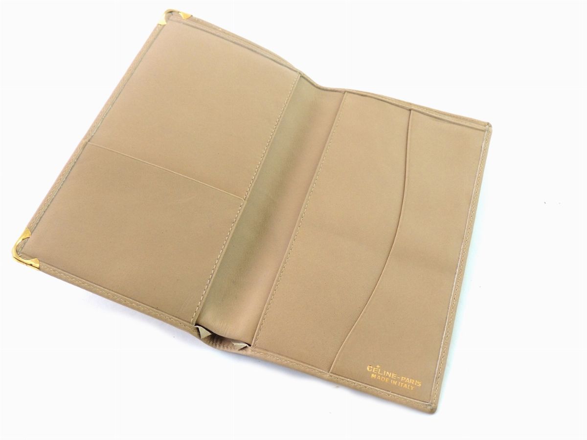 Porta Documenti in Pelle Beige, Céline