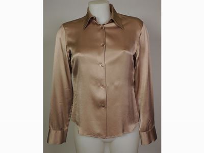 Camicia in Seta Beige, Gucci