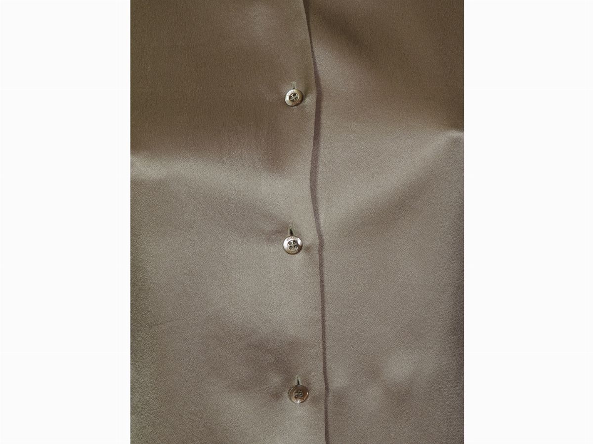 Camicia in Seta Beige, Gucci