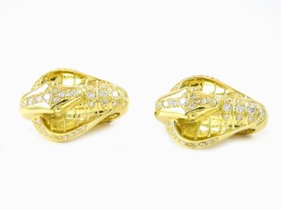 Orecchini in Oro Giallo e Diamanti