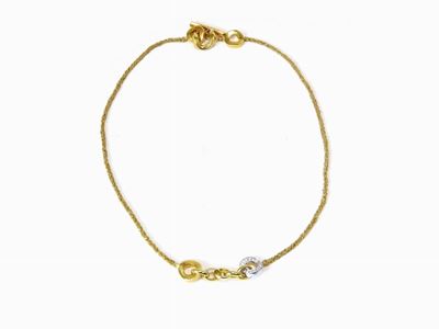 Girocollo Calgaro in Oro Giallo e Bianco con Diamanti