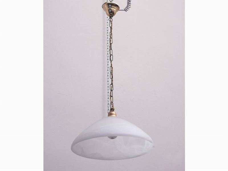 Lampadario in Vetro Satinato