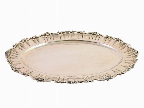 Vassoio ovale in argento  - Asta Arredi e dipinti antichi - Prima sessione - II - Maison Bibelot - Casa d'Aste Firenze - Milano