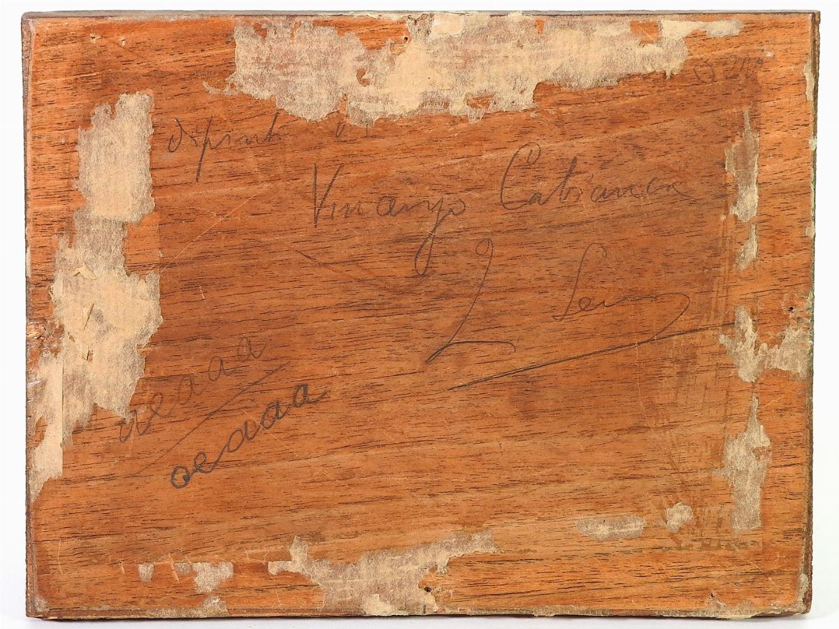 Vincenzo Cabianca - Scorcio di Portico con Scena di Ballo Popolare 1870 Circa