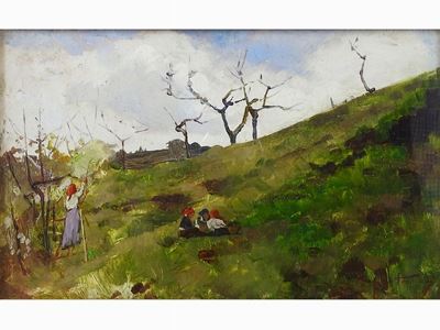 Paesaggio Campestre con Figure