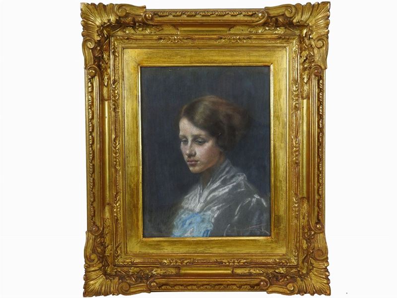 Angiolo Tommasi - Ritratto Femminile